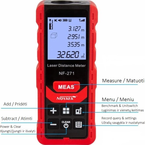 Laser range distance meter 0-50m