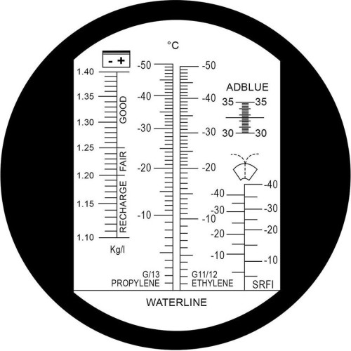 Refractometer with LED light