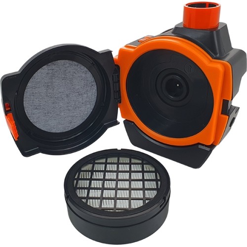 Sherman-profi V8a self-darkening visor with PAPR air supply system