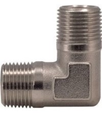 L-type connector M. External thread 1/4" x 1/4"