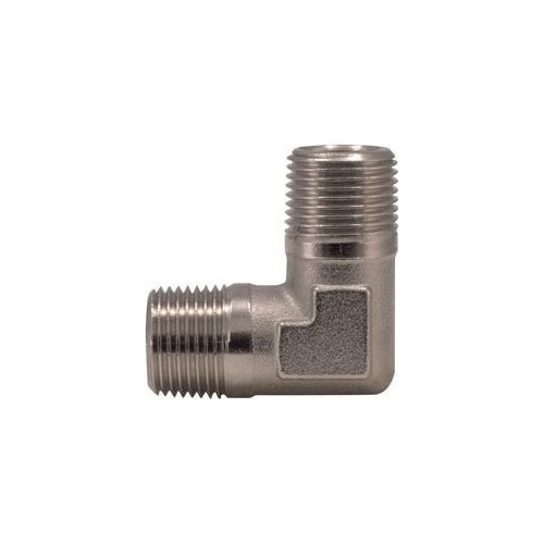 L-type connector M. External thread 1/4" x 1/4"