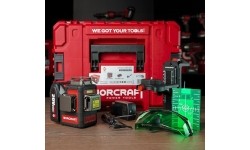 Akumuliatorinis lazerinis nivelyras  360°x3D 12 linijų (žalias) WORCRAFT 20V 2.0Ah LI-ION (XCUBE dėžė)