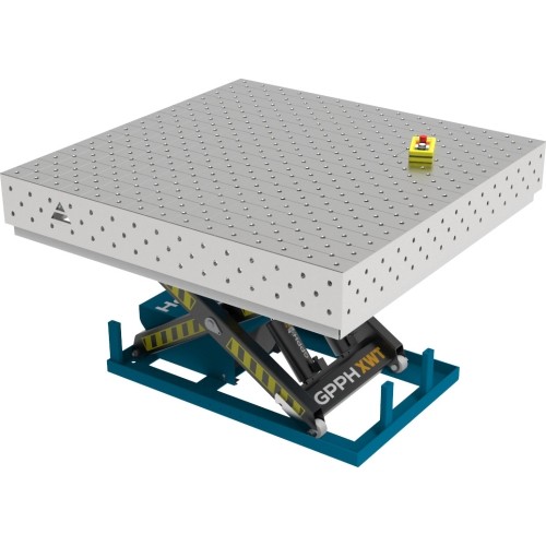 PLUS INOX Welding Table 1500×1000 mm with Hydraulic Lift System - 1500x1480mm