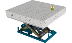 PLUS INOX suvirinimo stalas 1500×1000 mm su hidrauline pakėlimo sistema - 1500x1480mm