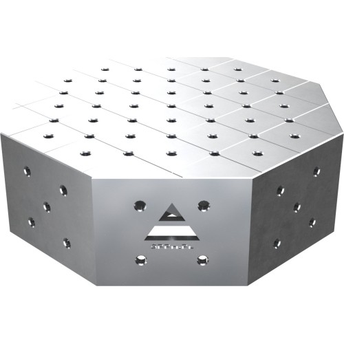 Aštuoniakampis suvirinimo stalas OCT INOX 1000×1000 mm - 600x600mm