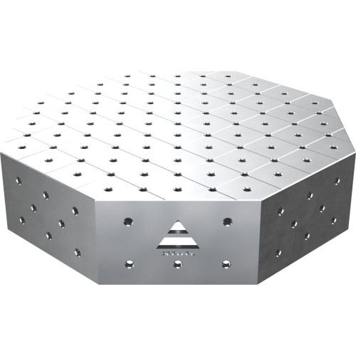 Aštuoniakampis suvirinimo stalas OCT INOX 1000×1000 mm - 800x800mm
