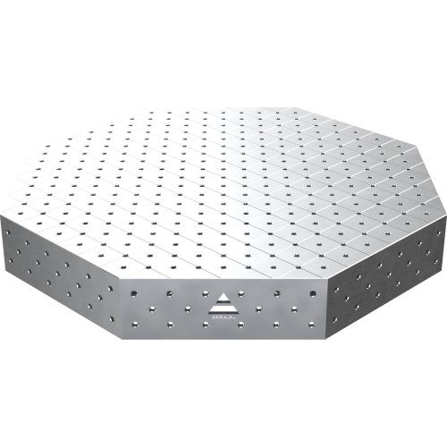 Octagonal welding table OCT INOX 1000×1000 mm - 1400x1400mm