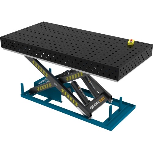 Welding table ECO 1500 × 1000 mm with hydraulic lifting system - 2400x1200mm