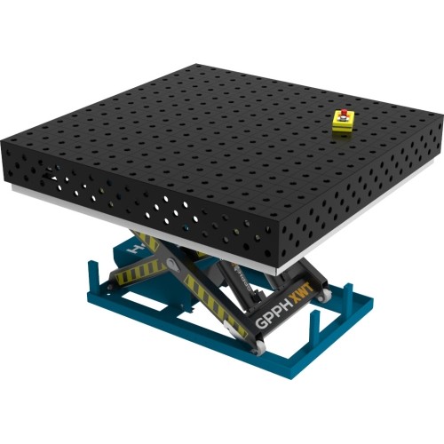 Suvirinimo stalas PLUS 1500 × 1000 mm su hidrauline kėlimo sistema - 1500x1480mm