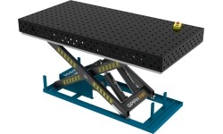 Welding table PLUS 1500 × 1000 mm with hydraulic lifting system - 2400x1200mm