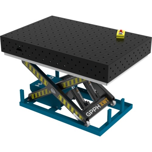 PRO suvirinimo stalas 1500×1000 mm su hidrauline pakėlimo sistema - 1500x1000mm