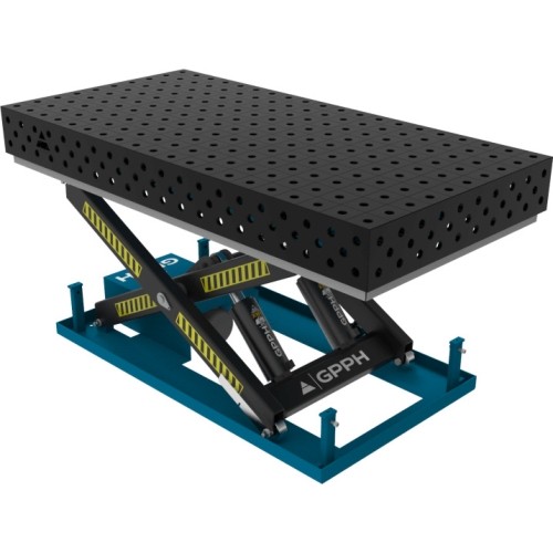 PRO suvirinimo stalas 1500×1000 mm su hidrauline pakėlimo sistema - 2000x1000mm