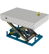 PLUS INOX suvirinimo stalas 1500×1000 mm su hidrauline pakėlimo sistema - 1500x1000mm