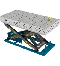 PLUS INOX suvirinimo stalas 1500×1000 mm su hidrauline pakėlimo sistema - 2000x1000mm