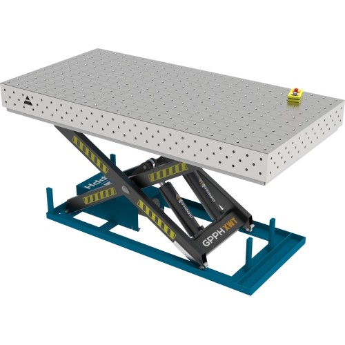 PLUS INOX suvirinimo stalas 1500×1000 mm su hidrauline pakėlimo sistema - 2400x1200mm