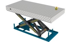 PLUS INOX suvirinimo stalas 1500×1000 mm su hidrauline pakėlimo sistema - 2400x1200mm