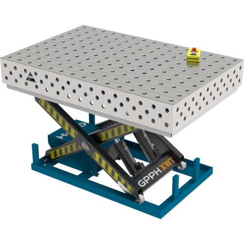 PRO INOX suvirinimo stalas 1500×1000 mm su hidrauline pakėlimo sistema - 1500x1000mm