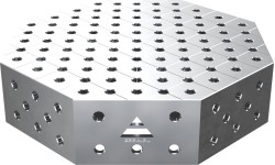 Aštuoniakampis suvirinimo stalas OCT INOX 1000×1000 mm - 800x800mm