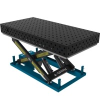 Suvirinimo stalas EXPERT 1500×1000 mm su hidrauline kėlimo sistema - 2000x1000mm - EXPERT