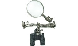 Helping hand with magnifying glass 62mm