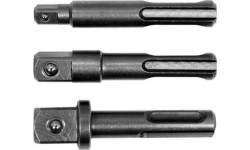 1/4"+3/8"+1/2" Adapterių SDS+  rinkinys 3vnt.
