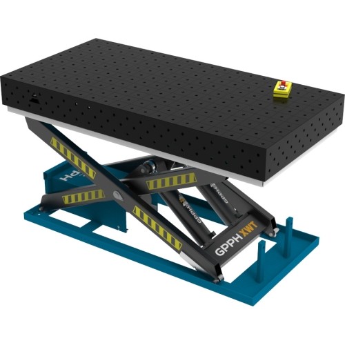 Suvirinimo stalas PLUS 1500 × 1000 mm su hidrauline kėlimo sistema - 2000x1000mm