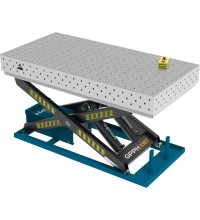 PRO INOX suvirinimo stalas 1500×1000 mm su hidrauline pakėlimo sistema - 2000x1000mm