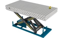 PRO INOX suvirinimo stalas 1500×1000 mm su hidrauline pakėlimo sistema - 2400x1200mm