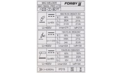 Inverter welding machine FORBY® MIG 350GL PRO