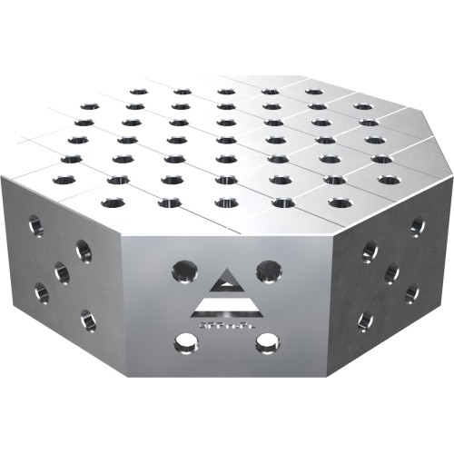 Octagonal welding table OCT INOX 600 × 600 mm - 600x600mm