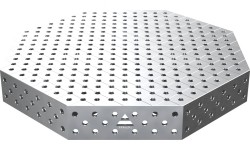 Octagonal welding table OCT INOX 600 × 600 mm - 1400x1400mm
