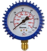 TURBO deguonies reguliatoriaus manometras ⌀ 63 mm - 315