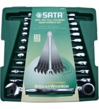 Combination gear wrenches set 12pcs. (8-19)