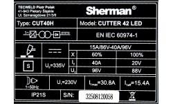 Plasma cutter CUTTER 42 LED
