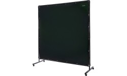 Apsauginė suvirinimo užuolaida su rėmu, 1,80 x 1,80 m - žalia