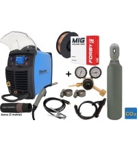 Inverterinio suvirinimo aparato Sherman DIGIMIG 205 LCD SYNERGIC KOMPLEKTAS  (aparatas + dujų balionas CO2 8L + reduktorius + v