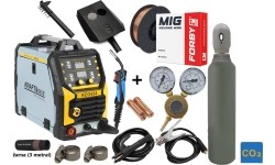Inverter welding machine MIG Flux MMA TigLift SYNERGY 255A SET  (machine + gas cylinder CO2 5L + gas reducer + wire + other)
