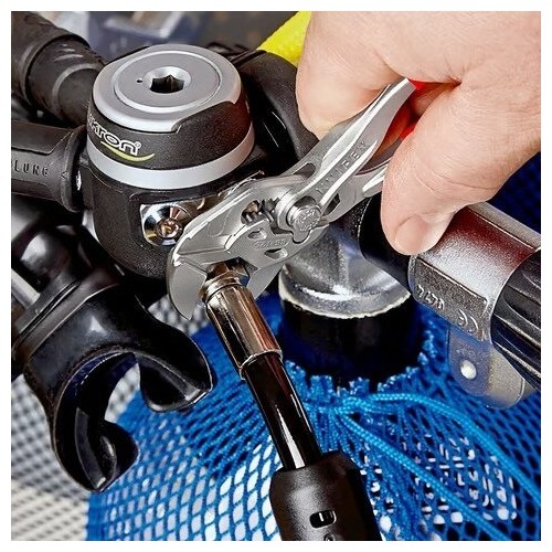 Santechninės replės-raktas KNIPEX su fiksavimu - L180mm