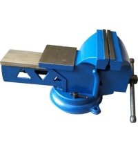Steel bench vice swivel base with anvil - Lūpų plotis 100mm, 5.0kg