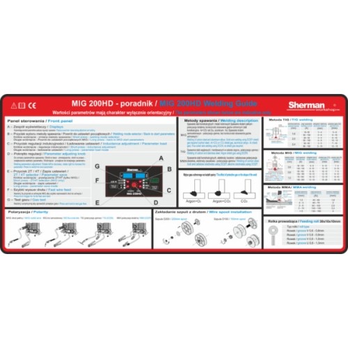 Sherman MIG 200HD synchronous inverter welder