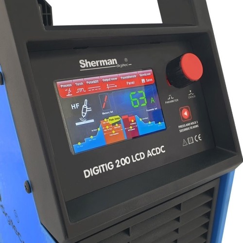 Inverterinis suvirinimo aparatas DIGITIG 200 LCD AC/DC