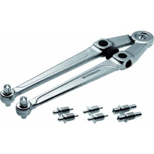 Pin spanner wrenches set Ø2.5-9mm, Ø20-100mm