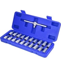 Galvučių rinkinys tepalo kamščiui atsukti 3/8" 21vnt.