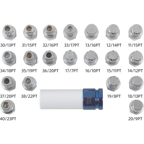 BMW wheel bolt lock socket set 21pcs
