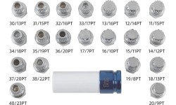 BMW wheel bolt lock socket set 21pcs