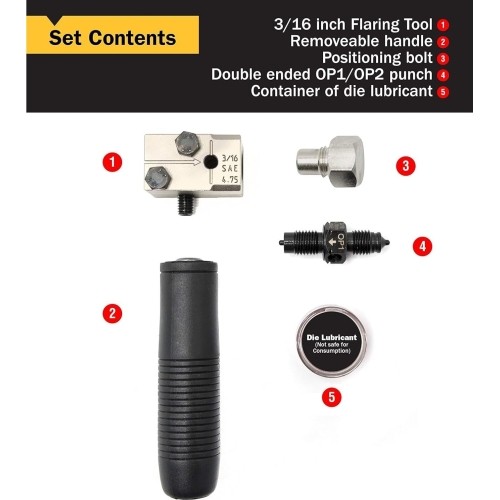 Flaring tool 3/16"