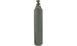 Gas cylinder (filled with CO₂ gas) with a settling tube for filling SodaStream cylinders