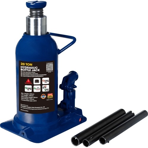 Hydraulic bottle jack, 20t TUV vertical and horizontal