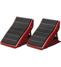 Safety wheel chocks with rubber mat 2pcs