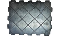 Rubber pad for scissor lift